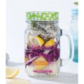 wholesale customized glass mason jar with straw lid